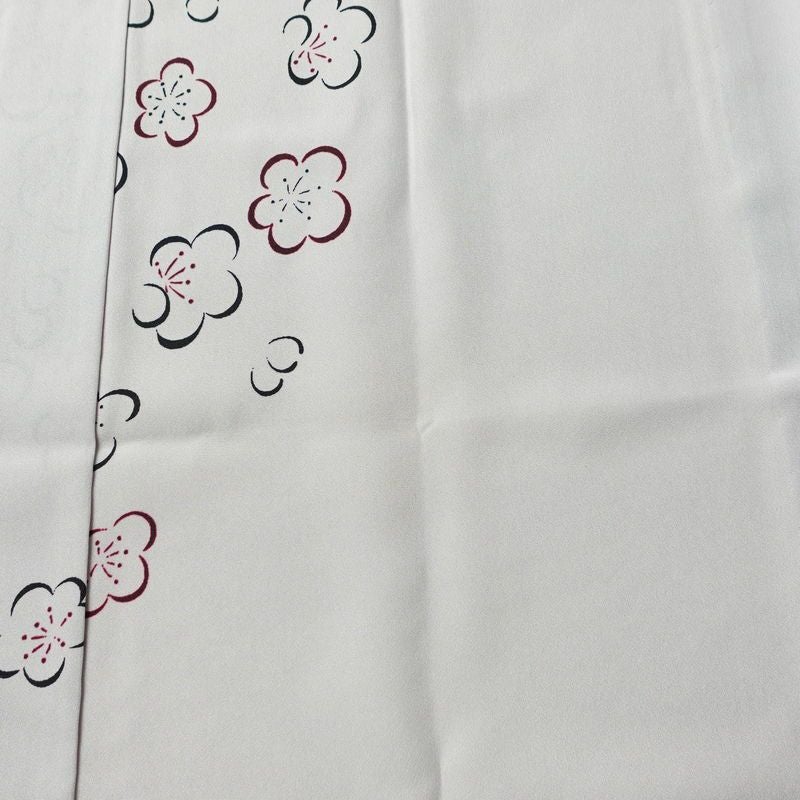 長襦袢 良品 しつけ糸付き 正絹 花柄 袷仕立て 身丈128cm 裄丈66cm リサイクル着物 着物 紫・藤色_画像6