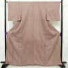 小紋 良品 絞り 総絞り 正絹 古典柄 袷仕立て 身丈164cm 裄丈65cm リサイクル着物 一部しつけ糸付き 着物 茶_画像1
