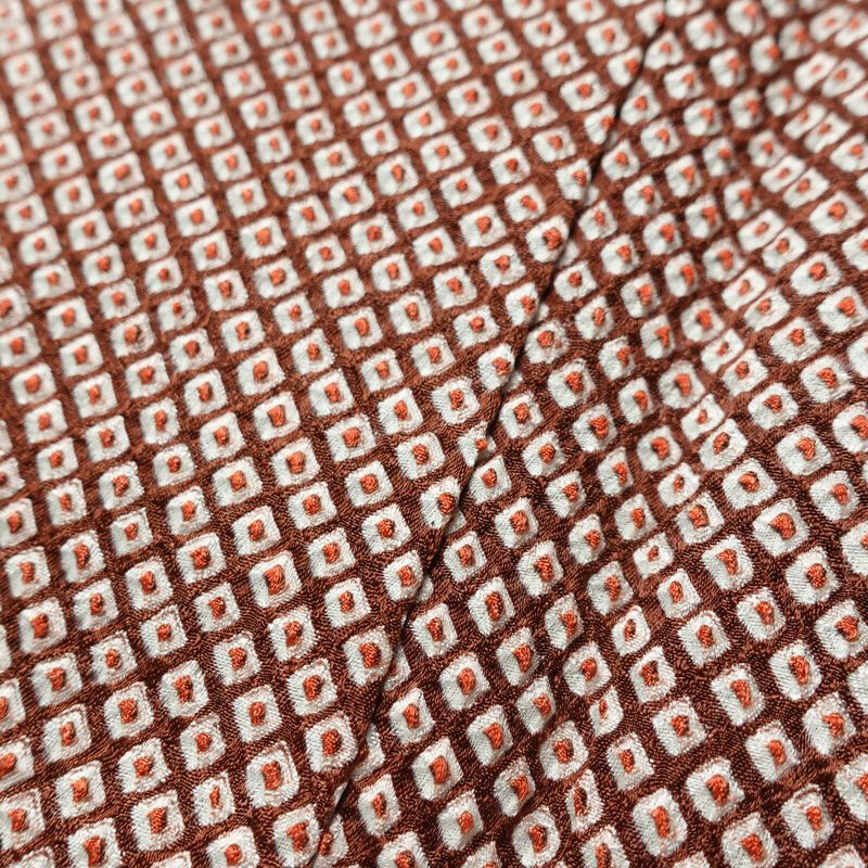 小紋 良品 絞り 総絞り 正絹 古典柄 袷仕立て 身丈164cm 裄丈65cm リサイクル着物 一部しつけ糸付き 着物 茶_画像10