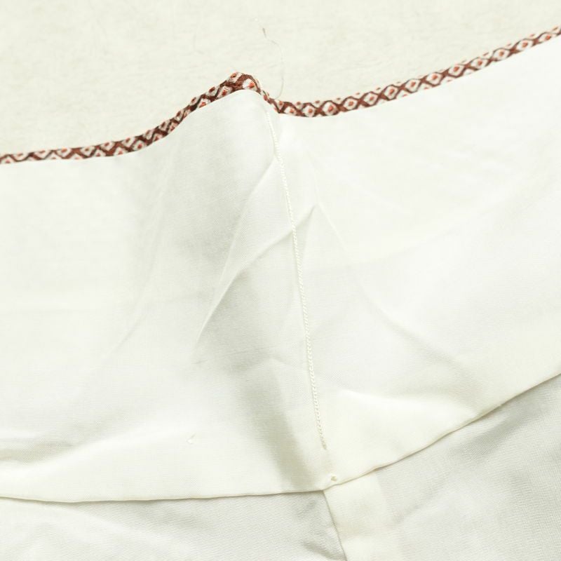 小紋 良品 絞り 総絞り 正絹 古典柄 袷仕立て 身丈164cm 裄丈65cm リサイクル着物 一部しつけ糸付き 着物 茶_画像19