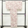 小紋 総柄 正絹 木の葉・植物柄 袷仕立て 身丈153cm 裄丈63cm リサイクル着物 着物 紫・藤色_画像2