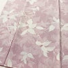 小紋 総柄 正絹 木の葉・植物柄 袷仕立て 身丈153cm 裄丈63cm リサイクル着物 着物 紫・藤色_画像4
