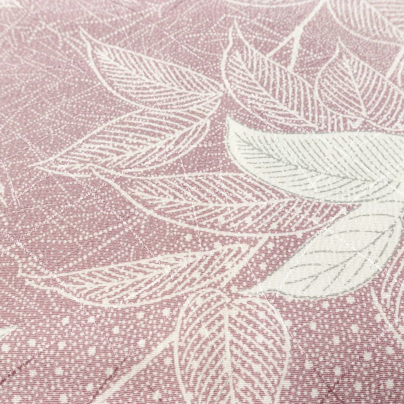 小紋 総柄 正絹 木の葉・植物柄 袷仕立て 身丈153cm 裄丈63cm リサイクル着物 着物 紫・藤色_画像11