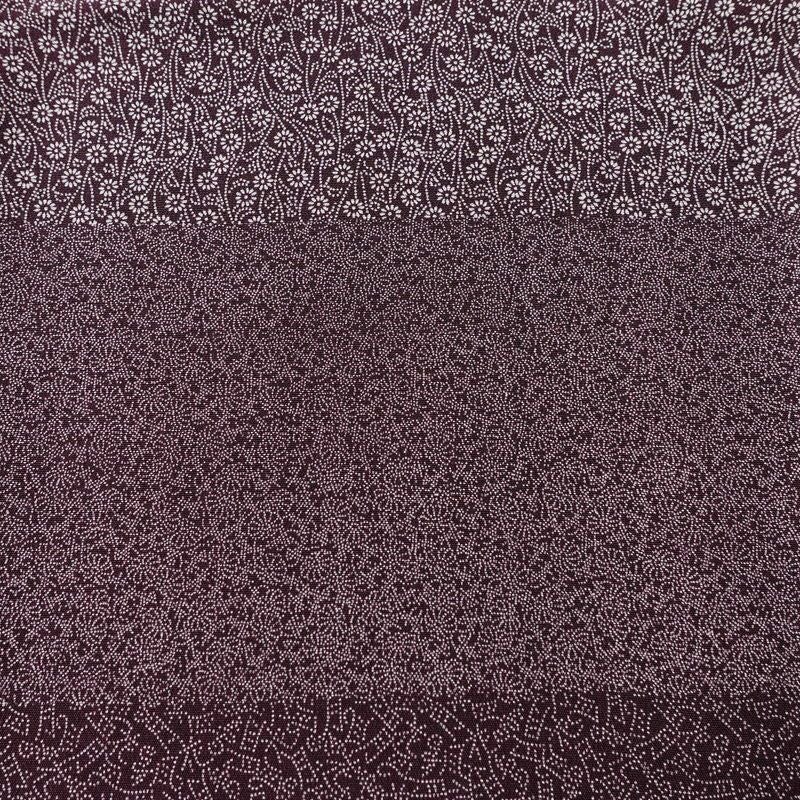 小紋 良品 伝統工芸士 廣瀬雄望 正絹 古典柄 袷仕立て 身丈158.5cm 裄丈64cm リサイクル着物 着物 紫・藤色_画像7