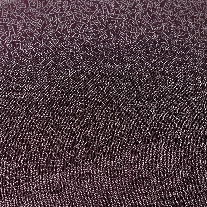 小紋 良品 伝統工芸士 廣瀬雄望 正絹 古典柄 袷仕立て 身丈158.5cm 裄丈64cm リサイクル着物 着物 紫・藤色_画像10