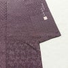 小紋 良品 伝統工芸士 廣瀬雄望 正絹 古典柄 袷仕立て 身丈158.5cm 裄丈64cm リサイクル着物 着物 紫・藤色_画像13