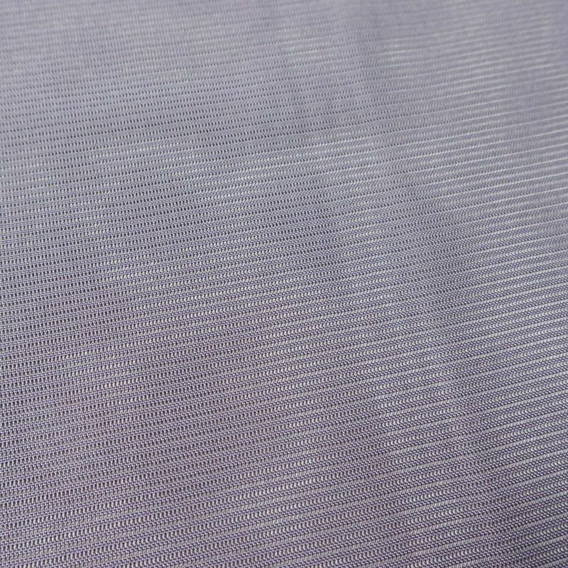 盛夏 色無地 美品 しつけ糸付き 夏用 一つ紋付き バチ衿仕立て ポリエステル 単衣仕立て 身丈157cm 裄丈65cm リサイクル着物 着物 お茶会 フォーマル 紫・藤色_画像8