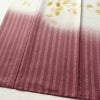 訪問着 良品 しつけ糸付き もみじ染 丹後ちりめん 正絹 花柄 袷仕立て 身丈159.5cm 裄丈65cm リサイクル着物 着物 紫・藤色_画像4