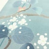 訪問着 落款入り 縮緬 一つ紋付き 正絹 花柄 袷仕立て 身丈150cm 裄丈63cm リサイクル着物 着物 共八掛 入学式 卒業式 七五三 お宮参り フォーマル 青・紺_画像10
