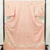 訪問着 美品 落款入り 正絹 花柄 袷仕立て 身丈170.5cm 裄丈68cm リサイクル着物 着物 箔 入学式 卒業式 七五三 お宮参り フォーマル ピンク_画像1