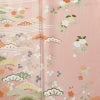 訪問着 美品 落款入り 正絹 花柄 袷仕立て 身丈170.5cm 裄丈68cm リサイクル着物 着物 箔 入学式 卒業式 七五三 お宮参り フォーマル ピンク_画像6