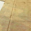 小紋 付下小紋 正絹 流水・波柄 袷仕立て 身丈155.5cm 裄丈64.5cm リサイクル着物 着物 黄・黄土色_画像5