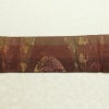 名古屋帯 六通柄 良品 正絹 木の葉・植物柄 名古屋仕立て なごや帯 リサイクル帯 帯 モダン 茶_画像14