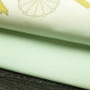 名古屋帯 太鼓柄 正絹 花柄 名古屋仕立て なごや帯 リサイクル帯 帯 箔 銀彩 シンプル 菊 緑・うぐいす色_画像8