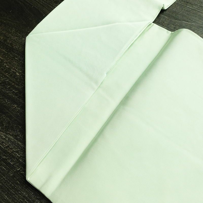 名古屋帯 太鼓柄 正絹 花柄 名古屋仕立て なごや帯 リサイクル帯 帯 箔 銀彩 シンプル 菊 緑・うぐいす色_画像20