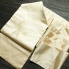 名古屋帯 太鼓柄 良品 正絹 その他の柄 名古屋仕立て なごや帯 リサイクル帯 帯 シンプル クリーム_画像17
