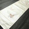 名古屋帯 六通柄 良品 正絹 蝶・昆虫柄 名古屋仕立て なごや帯 リサイクル帯 帯 箔 銀糸 金・銀_画像9
