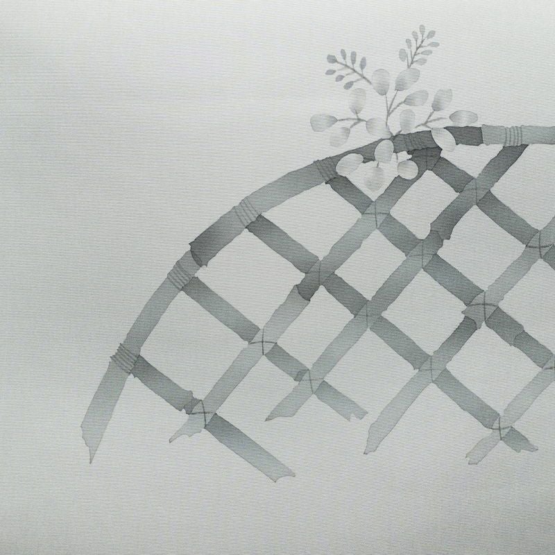 名古屋帯 太鼓柄 良品 正絹 古典柄 名古屋仕立て なごや帯 リサイクル帯 帯 シンプル 青・紺_画像2