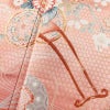 訪問着 美品 綸子 伊達衿付き 金駒刺繍 正絹 古典柄 袷仕立て 身丈159cm 裄丈66cm リサイクル着物 着物 入学式 卒業式 七五三 お宮参り フォーマル 四季花 紅葉 菖蒲 菊 桜 ピンク_画像7