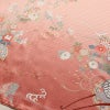 訪問着 美品 綸子 伊達衿付き 金駒刺繍 正絹 古典柄 袷仕立て 身丈159cm 裄丈66cm リサイクル着物 着物 入学式 卒業式 七五三 お宮参り フォーマル 四季花 紅葉 菖蒲 菊 桜 ピンク_画像13