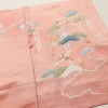 訪問着 美品 綸子 伊達衿付き 金駒刺繍 正絹 古典柄 袷仕立て 身丈159cm 裄丈66cm リサイクル着物 着物 入学式 卒業式 七五三 お宮参り フォーマル 四季花 紅葉 菖蒲 菊 桜 ピンク_画像14