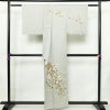 訪問着 正絹 木の葉・植物柄 袷仕立て 身丈157cm 裄丈62.5cm リサイクル着物 着物 箔 金彩 入学式 卒業式 七五三 お宮参り フォーマル グレー_画像2