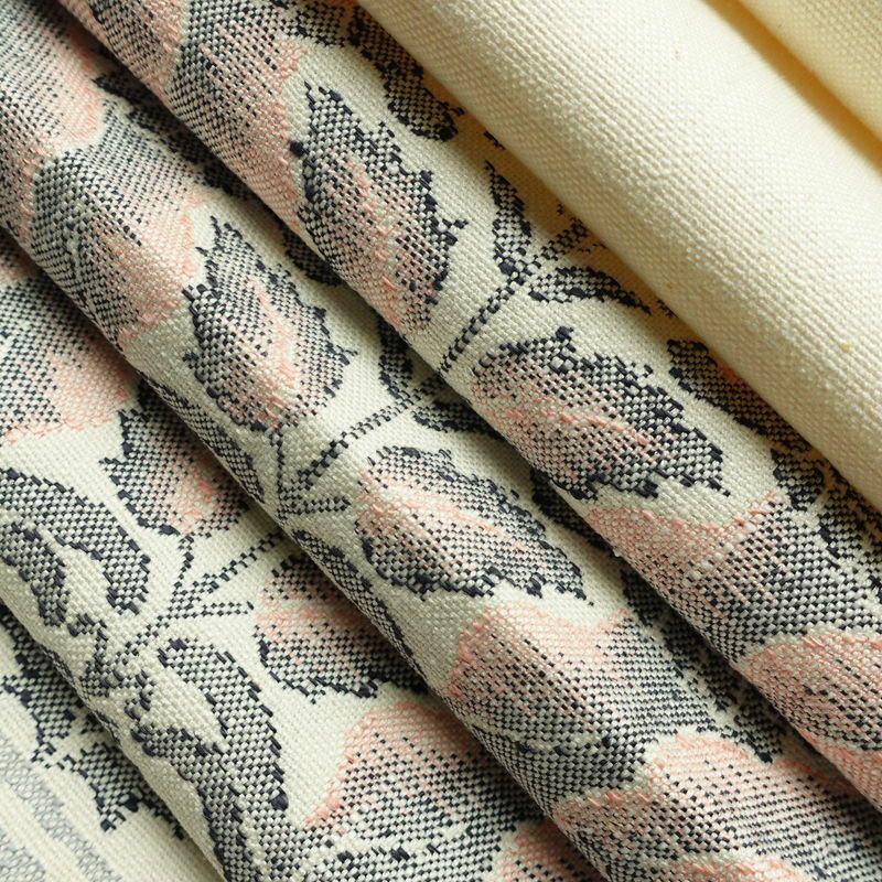 名古屋帯 六通柄 良品 正絹 幾何学柄・抽象柄 松葉仕立て なごや帯 リサイクル帯 帯 紬地 白_画像19