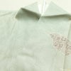 盛夏 訪問着 良品 夏用 三つ紋付き 正絹 古典柄 単衣仕立て 身丈155cm 裄丈63cm リサイクル着物 着物 箔 フォーマル 緑・うぐいす色_画像16