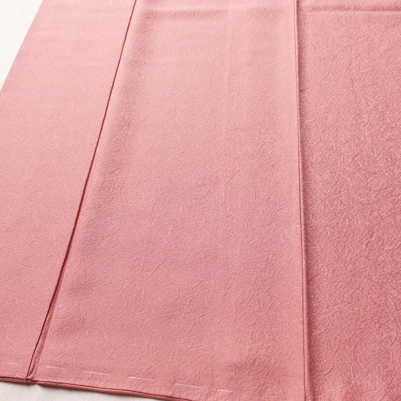 色無地 美品 しつけ糸付き 正絹 その他の柄 袷仕立て 身丈160.5cm 裄丈64.5cm リサイクル着物 着物 お茶会 フォーマル ピンク_画像4