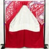 振袖 良品 絞り 正絹 花柄 袷仕立て 身丈165.5cm 裄丈68.5cm リサイクル着物 着物 成人式 二十歳 二十歳の集い パーティー フォーマル 華やか 桜 ピンク_画像3