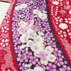 振袖 良品 絞り 正絹 花柄 袷仕立て 身丈165.5cm 裄丈68.5cm リサイクル着物 着物 成人式 二十歳 二十歳の集い パーティー フォーマル 華やか 桜 ピンク_画像5