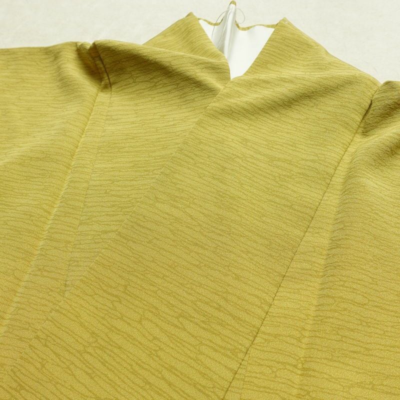 付け下げ 縮緬 正絹 その他の柄 袷仕立て 身丈159cm 裄丈68cm リサイクル着物 着物 シンプル 多色使い_画像17