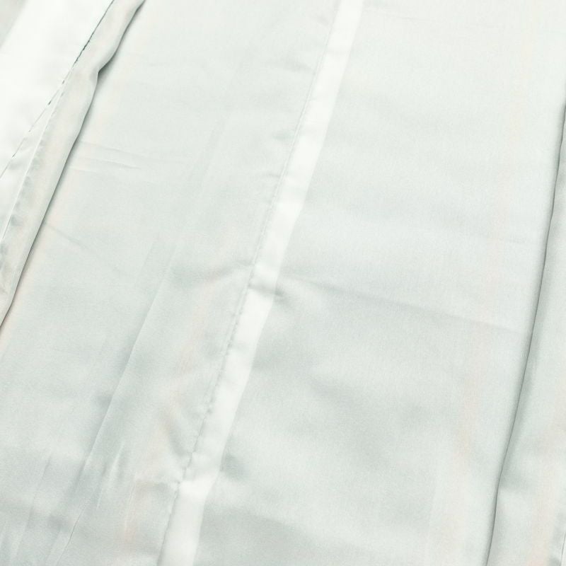 紬 アンサンブル 良品 しつけ糸付き セット品 正絹 チェック・格子柄 袷仕立て 身丈165cm 裄丈66cm リサイクル着物 着物 青・紺_画像16