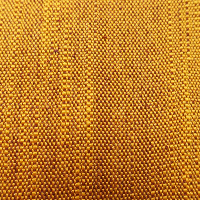 名古屋帯 全通柄 正絹 その他の柄 松葉仕立て なごや帯 リサイクル帯 帯 シンプル 紬地 黄・黄土色_画像4