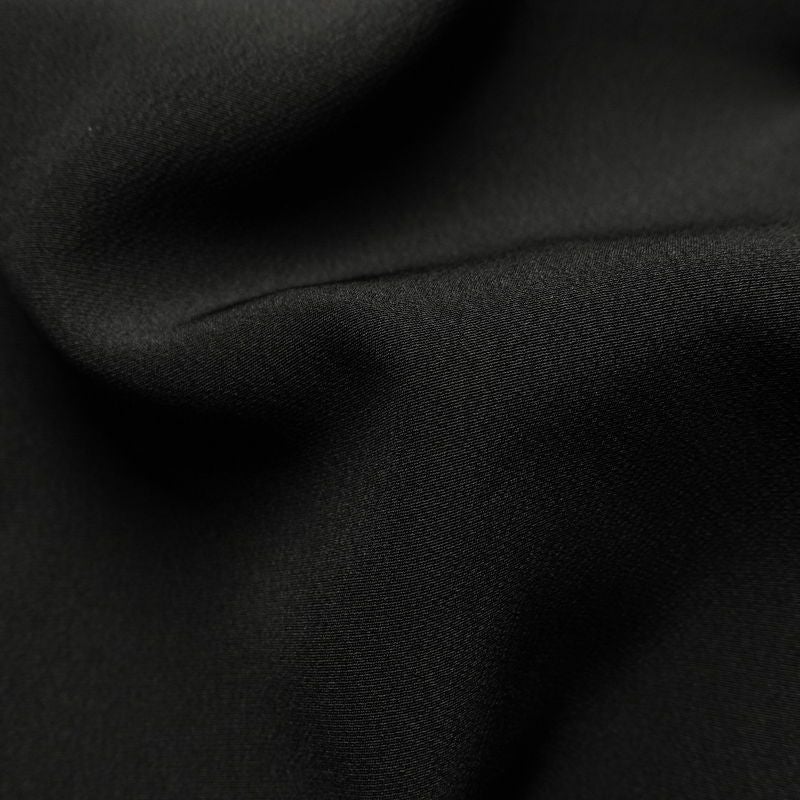 付け下げ 一つ紋付き 正絹 木の葉・植物柄 袷仕立て 身丈166cm 裄丈68.5cm リサイクル着物 着物 箔 金彩 卒業式 フォーマル シンプル 黒_画像21