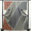 訪問着 美品 しつけ糸付き 正絹 花柄 袷仕立て 身丈161cm 裄丈63.5cm リサイクル着物 着物 箔 金彩 入学式 卒業式 お宮参り フォーマル 桜 多色使い_画像1