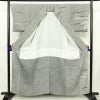訪問着 美品 落款入り 正絹 風景柄 袷仕立て 身丈159cm 裄丈67cm リサイクル着物 着物 箔 共八掛 銀彩 卒業式 フォーマル グレー_画像3