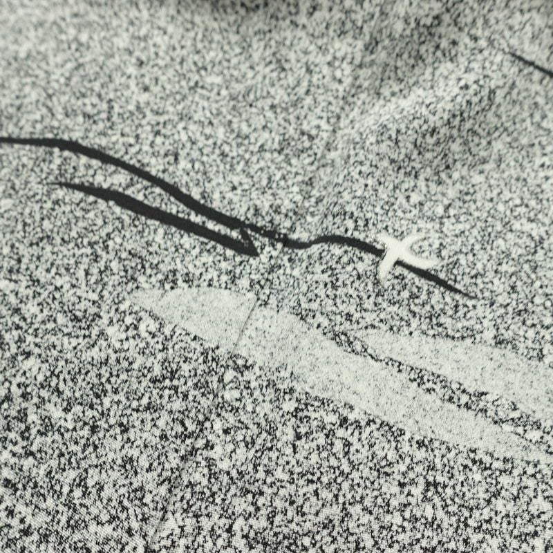 訪問着 美品 落款入り 正絹 風景柄 袷仕立て 身丈159cm 裄丈67cm リサイクル着物 着物 箔 共八掛 銀彩 卒業式 フォーマル グレー_画像19