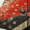 振袖 良品 金駒刺繍 正絹 花柄 袷仕立て 身丈161cm 裄丈66cm リサイクル着物 着物 箔 金彩 成人式 二十歳 二十歳の集い パーティー 萩 フォーマル 赤・朱_画像4