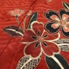 振袖 良品 金駒刺繍 正絹 花柄 袷仕立て 身丈161cm 裄丈66cm リサイクル着物 着物 箔 金彩 成人式 二十歳 二十歳の集い パーティー 萩 フォーマル 赤・朱_画像19