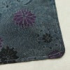 紬 しつけ糸付き 正絹 花柄 袷仕立て 身丈154cm 裄丈65.5cm リサイクル着物 着物 青・紺_画像13