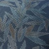 紬 正絹 木の葉・植物柄 袷仕立て 身丈157cm 裄丈65cm リサイクル着物 着物 青・紺_画像8