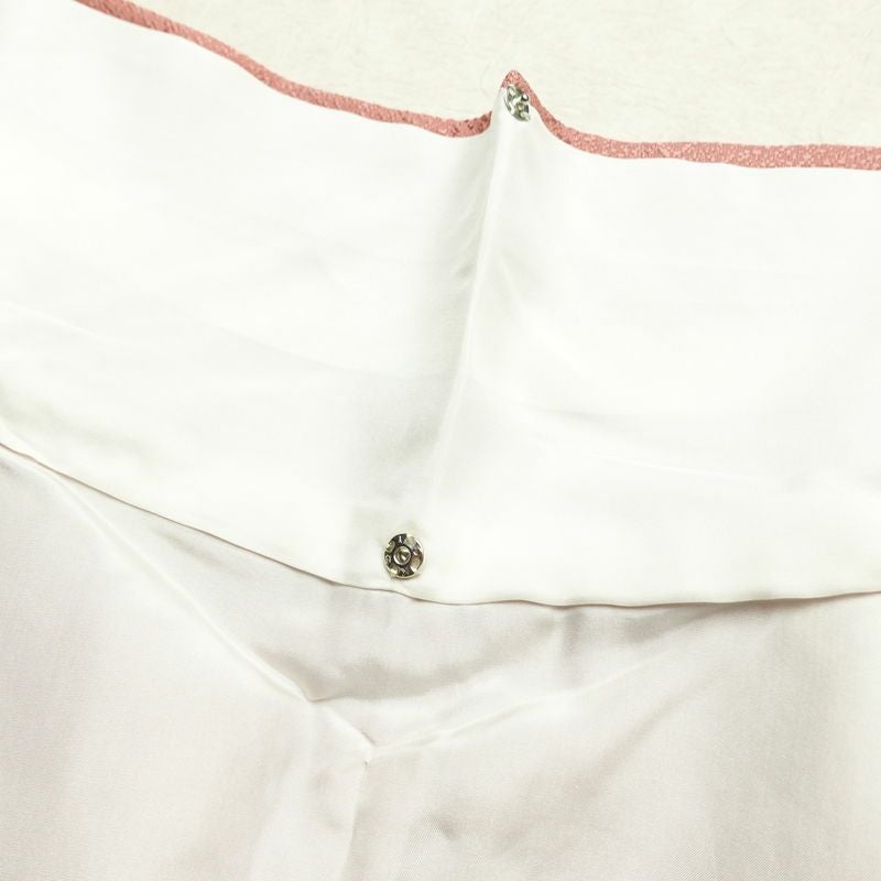 色無地 美品 落款入り しつけ糸付き 一つ紋付き 正絹 無地 袷仕立て 身丈165.5cm 裄丈65cm リサイクル着物 着物 お茶会 七五三 お宮参り フォーマル ピンク_画像20