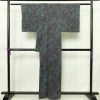 小紋 良品 しつけ糸付き 正絹 花柄 袷仕立て 身丈158.5cm 裄丈63.5cm リサイクル着物 着物 青・紺_画像2