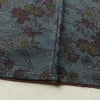 小紋 良品 しつけ糸付き 正絹 花柄 袷仕立て 身丈158.5cm 裄丈63.5cm リサイクル着物 着物 青・紺_画像14
