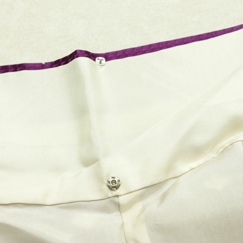 小紋 付下小紋 正絹 花柄 袷仕立て 身丈160cm 裄丈64.5cm リサイクル着物 着物 紫・藤色_画像20