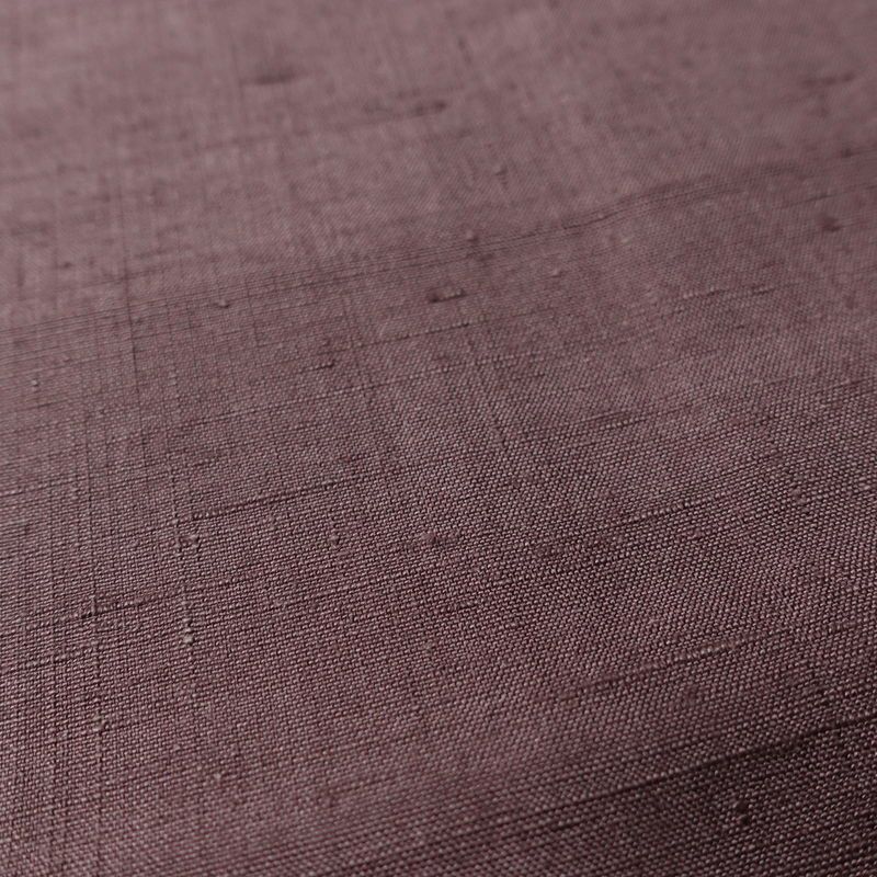 紬 良品 しつけ糸付き 正絹 無地 袷仕立て 身丈155cm 裄丈63.5cm リサイクル着物 着物 くすみパープル シンプル 紫・藤色_画像8