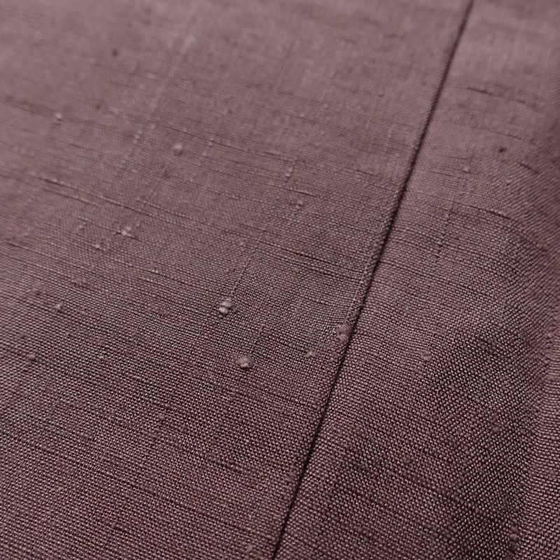 紬 良品 しつけ糸付き 正絹 無地 袷仕立て 身丈155cm 裄丈63.5cm リサイクル着物 着物 くすみパープル シンプル 紫・藤色_画像10
