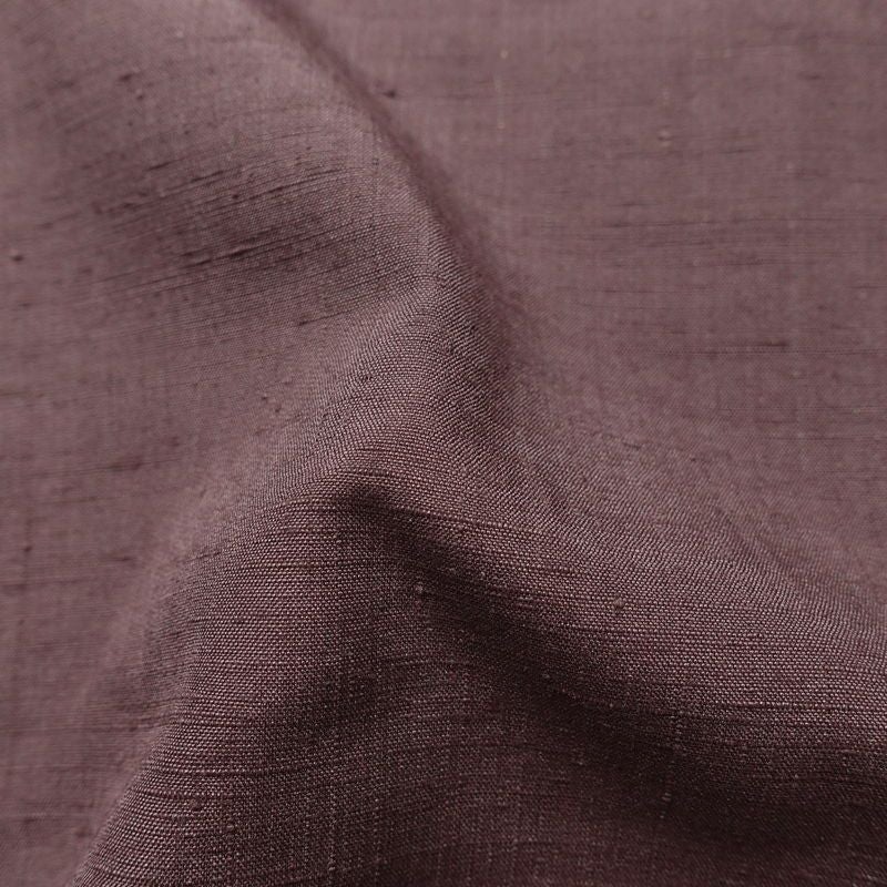紬 良品 しつけ糸付き 正絹 無地 袷仕立て 身丈155cm 裄丈63.5cm リサイクル着物 着物 くすみパープル シンプル 紫・藤色_画像21