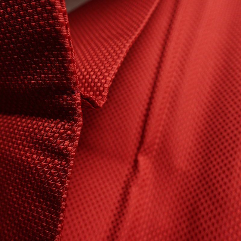 名古屋帯 太鼓柄 良品 正絹 幾何学柄・抽象柄 名古屋仕立て なごや帯 リサイクル帯 帯 シンプル 赤・朱_画像20